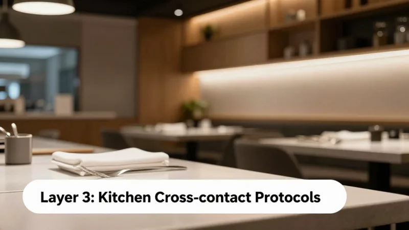 Layer 3: Kitchen Cross-Contact Protocols - Allergen Management for Restaurants: Protect Customers and Your Business — KwickOS