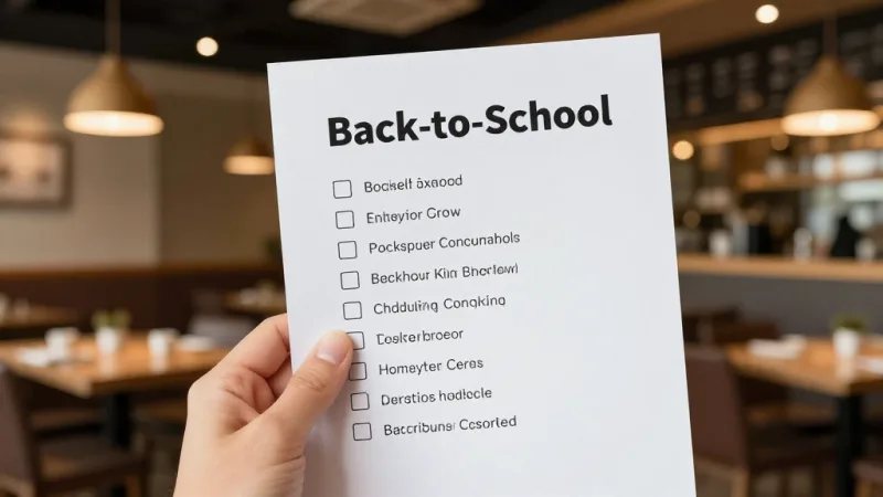 The Back-to-School Checklist - Back-to-School Restaurant Promotions: Beat the Fall Revenue Slump — KwickOS