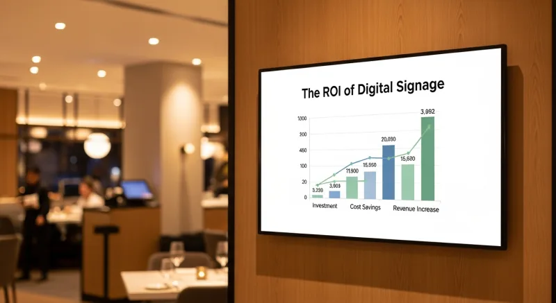 The ROI of Digital Signage: Conservative Math - Your TV Is Already Hanging on the Wall. Here's How to Turn It Into a $0 Marketing Machine.