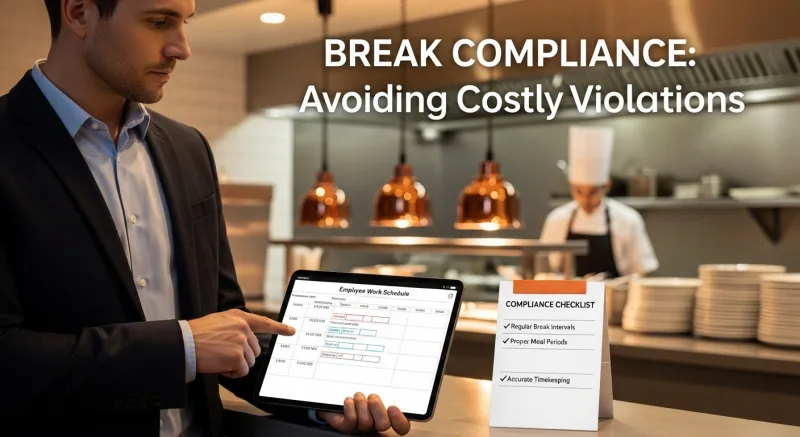 Break Compliance: Avoiding Costly Violations - Employee Time Clock, Scheduling, and Payroll: Why Your POS Should H...