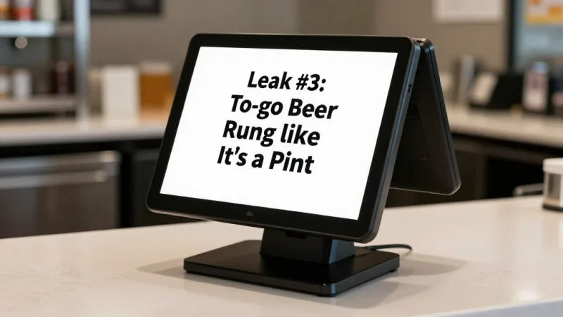 Leak #3: To-Go Beer Rung Like It's a Pint - Brewery Taproom POS: Tabs, Tasting Flights, and To-Go Sales — KwickOS