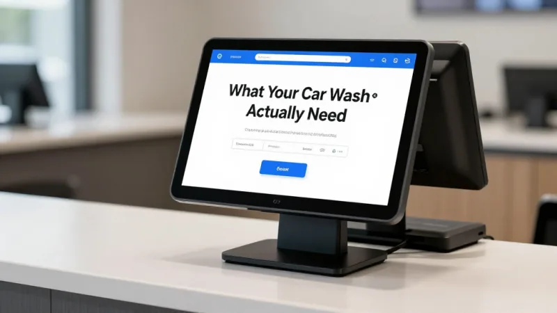 What Your Car Wash POS Actually Needs - Car Wash POS & Unlimited Wash Clubs: The Recurring Revenue Playbook — KwickOS