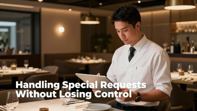 Handling Special Requests Without Losing Control - Chinese Restaurant Banquet Management: Book $8,000 Events Smoothly — KwickOS