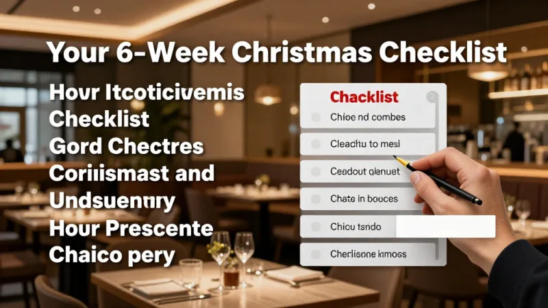 Your 6-Week Christmas Checklist - Christmas Season Restaurant Strategy: 6 Weeks of Peak Revenue — KwickOS