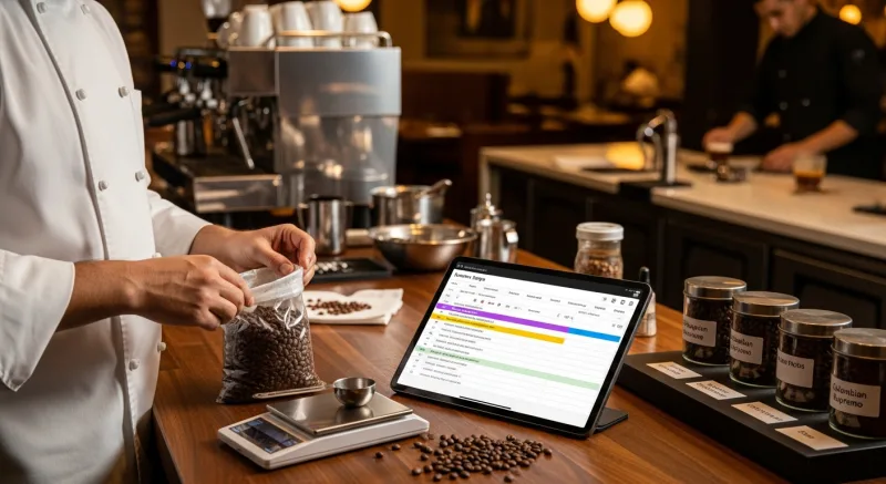 Inventory Tracking: Know Your Bean Cost Before It's a Problem - Coffee Shop POS Setup: From Espresso Machine to First Transaction — KwickOS