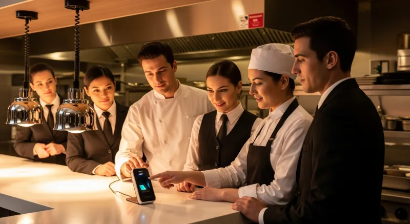 Security: Fingerprint Clock-In Changes Everything - Coffee Shop POS Setup: From Espresso Machine to First Transaction — KwickOS