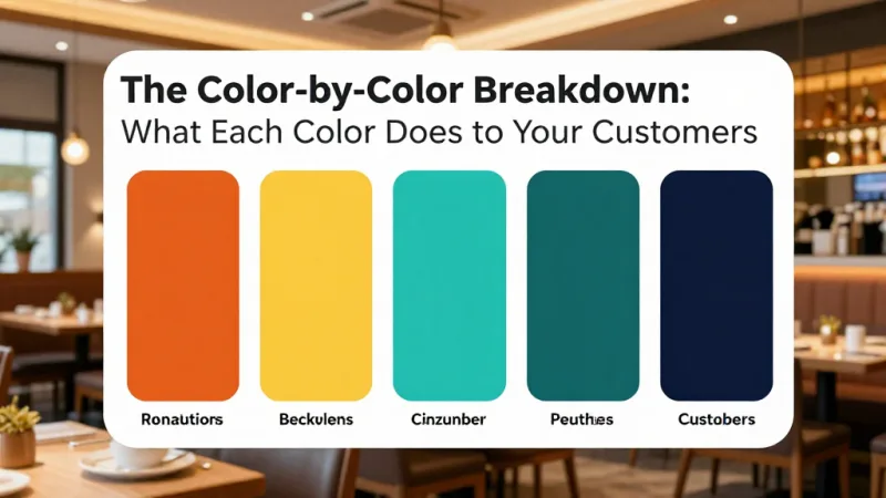 The Color-by-Color Breakdown: What Each Color Does to Your Customers - Color Psychology in Restaurant Marketing: Colors That Drive Sales — KwickOS
