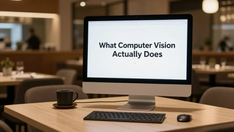 What Computer Vision Actually Does in a Restaurant - Computer Vision in Restaurants: Camera AI for Wait Times, Occupancy & Analytics — KwickOS