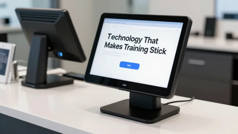 The Technology That Makes Training Stick - Fine Dining Staff Training: 30-Day Program for Service Excellence — KwickOS