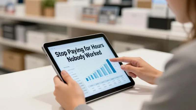 Stop Paying for Hours Nobody Worked - Fingerprint Time Clock for POS: Eliminate Buddy Punching and Time Theft — KwickOS