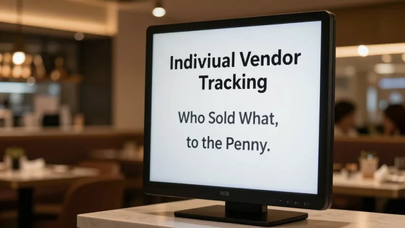 Individual Vendor Tracking: Who Sold What, to the Penny - Food Court POS: Shared Space, Shared Challenges, Smart Solutions — KwickOS