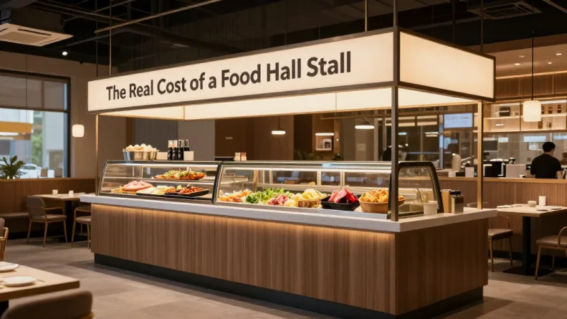 The Real Cost of a Food Hall Stall (It's Two Numbers, Not One) - Food Hall Vendor Guide: How to Run a Profitable Stall — KwickOS