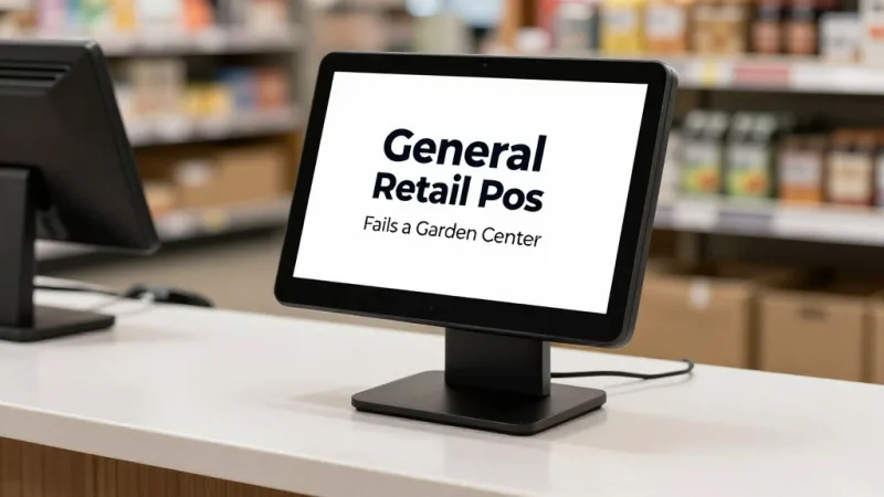 Why a General Retail POS Fails a Garden Center - Garden Center & Nursery POS: Living Inventory, Plant Guarantees, and Trade Accounts — KwickOS