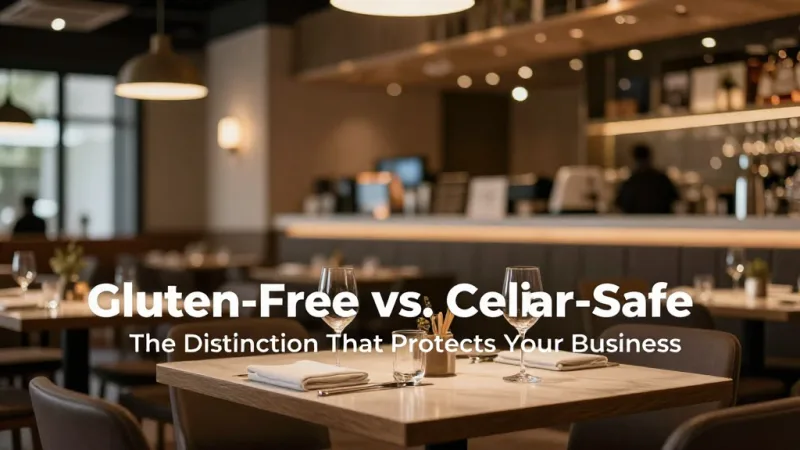 Gluten-Free vs. Celiac-Safe: The Distinction That Protects Your Business - Gluten-Free Menu: Capture the $7.5B Market Safely — KwickOS