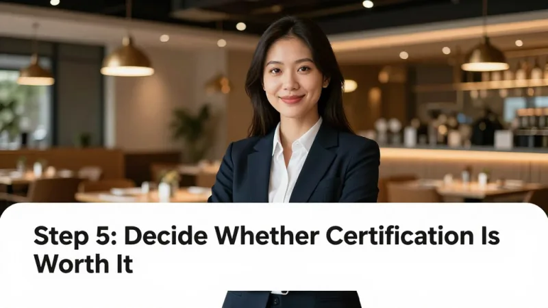 Step 5: Decide Whether Certification Is Worth It - Gluten-Free Menu: Capture the $7.5B Market Safely — KwickOS