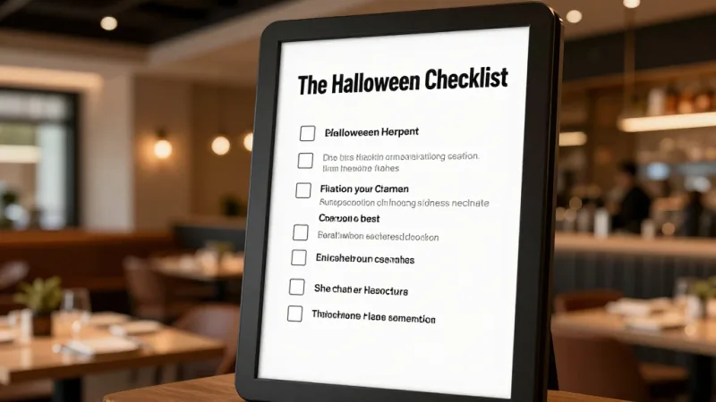 The Halloween Event Checklist - Halloween Restaurant Marketing: Themed Events That Drive $4,000 Nights — KwickOS