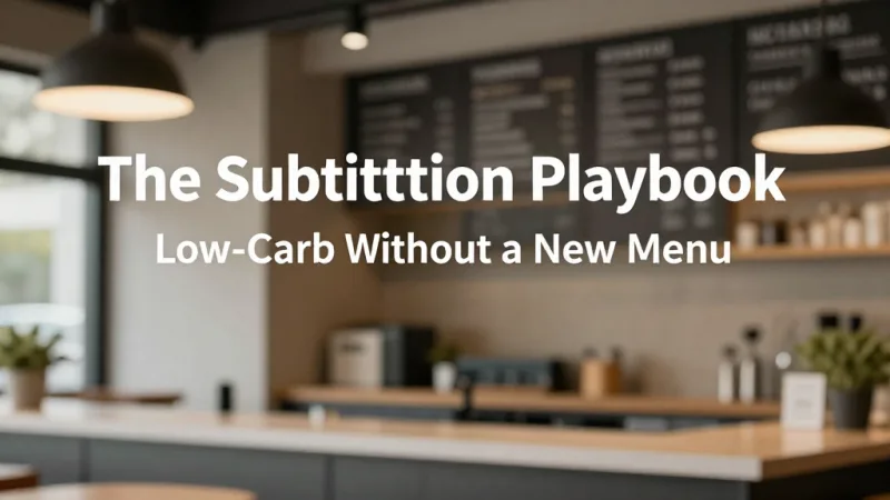 The Substitution Playbook: Low-Carb Without a New Menu - Keto & Low-Carb Menu Items: The Diet Trend That Increases Check Size — KwickOS