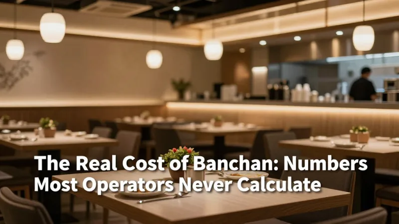 The Real Cost of Banchan: Numbers Most Operators Never Calculate - Banchan Cost Control: How Korean Restaurants Keep Free Sides Profitable — KwickOS