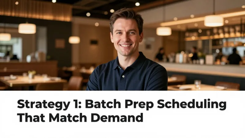 Strategy 1: Batch Prep Scheduling That Matches Demand - Banchan Cost Control: How Korean Restaurants Keep Free Sides Profitable — KwickOS