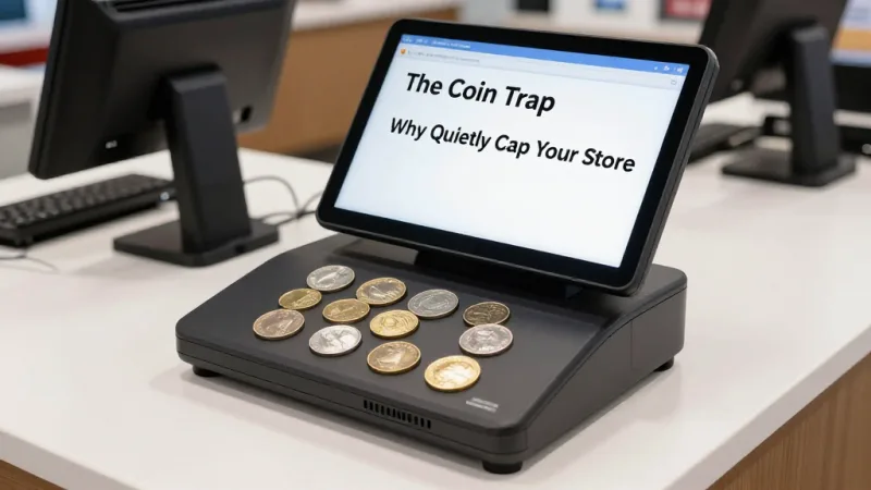 The Coin Trap: Why Quarters Quietly Cap Your Store - Laundromat POS: Cashless Payments, Loyalty, and Card-Based Wash Cycles — KwickOS