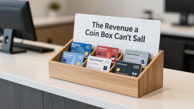 Gift Cards & E-Gift Cards: The Revenue a Coin Box Can't Sell - Laundromat POS: Cashless Payments, Loyalty, and Card-Based Wash Cycles — KwickOS