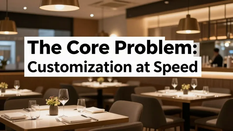 The Core Problem: Customization at Speed - Mexican Restaurant POS: Tacos, Combos & Fast Customization — KwickOS