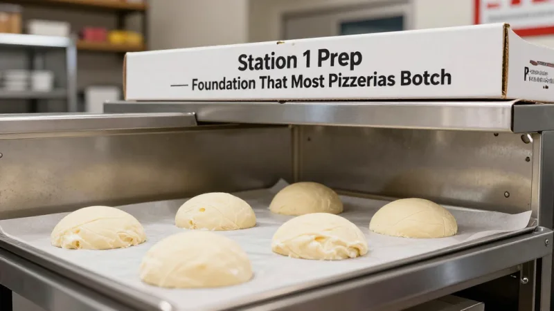 Station 1: Dough Prep — The Foundation That Most Pizzerias Botch - Pizzeria Operations: From Dough to Delivery in Under 20 Minutes — KwickOS