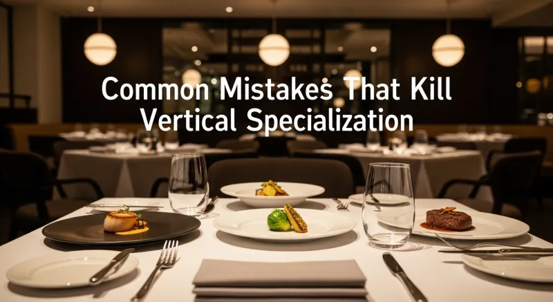 Common Mistakes That Kill Vertical Specialization - POS Reseller Niches: Why Specialists Earn 3x More Than Generalists — KwickOS