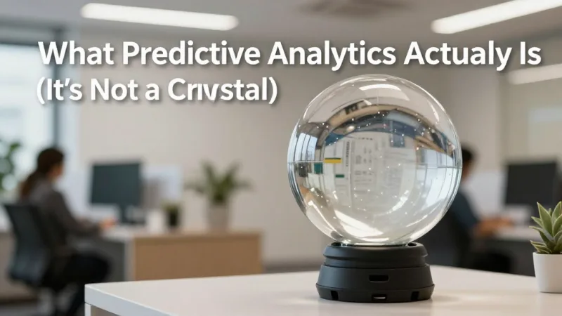 What Predictive Analytics Actually Is (It's Not a Crystal Ball) - Predictive Analytics: Use Last Year's Data to Plan Next Week — KwickOS