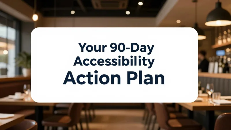 Your 90-Day Accessibility Action Plan - Restaurant Accessibility: Beyond ADA Compliance to Genuine Welcome — KwickOS