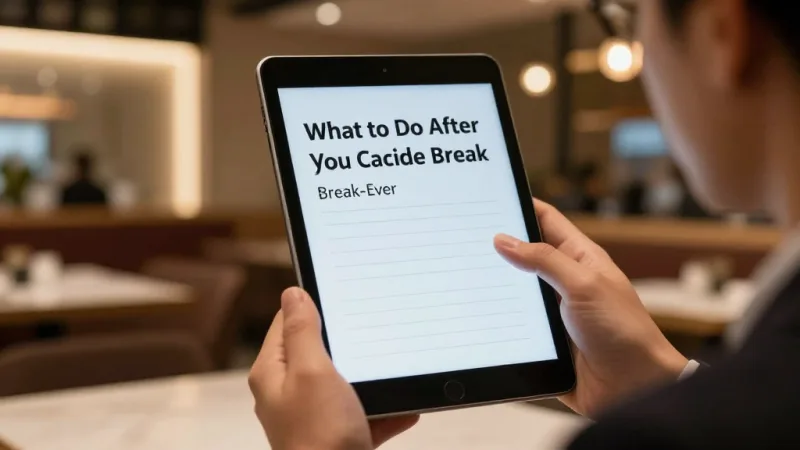 What to Do After You Calculate Break-Even - Restaurant Break-Even Analysis: Calculate Your Daily Cover Target — KwickOS