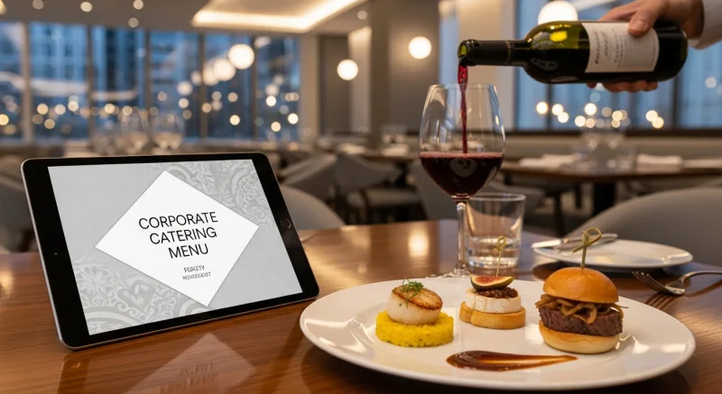 Designing Your Corporate Catering Menu - Corporate Catering Guide: Build a $2,000/Week Lunch Pipeline — KwickOS