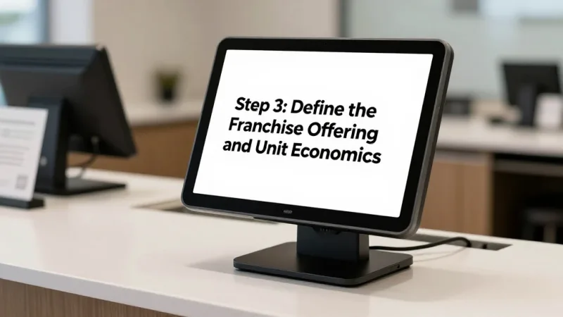 Step 3: Define the Franchise Offering and Unit Economics - How to Franchise Your Restaurant: The 10-Step Roadmap — KwickOS