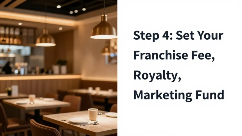 Step 4: Set Your Franchise Fee, Royalty, and Marketing Fund - How to Franchise Your Restaurant: The 10-Step Roadmap — KwickOS