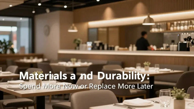 Materials and Durability: Spend More Now or Replace More Later - Restaurant Interior Design ROI: Where Every Dollar of Decor Pays You Back — KwickOS