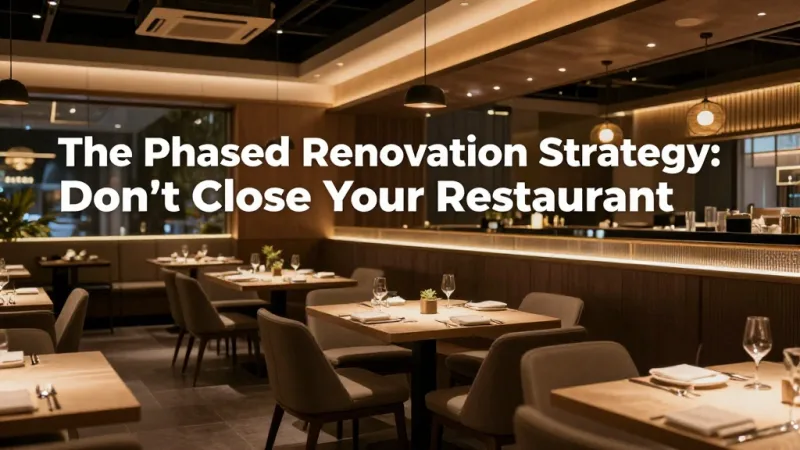 The Phased Renovation Strategy: Don't Close Your Restaurant - Restaurant Interior Design ROI: Where Every Dollar of Decor Pays You Back — KwickOS