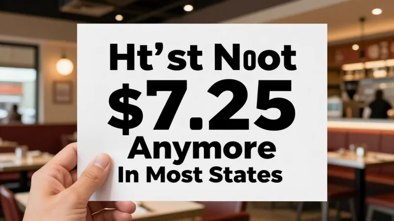 Minimum Wage: It's Not $7.25 Anymore (In Most States) - Restaurant Labor Laws: Wage, Hour, and Break Rules by State — KwickOS