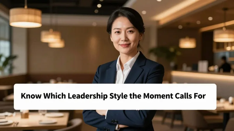 1. Know Which Leadership Style the Moment Calls For - Restaurant Leadership: From Boss to Leader Your Staff Follows — KwickOS