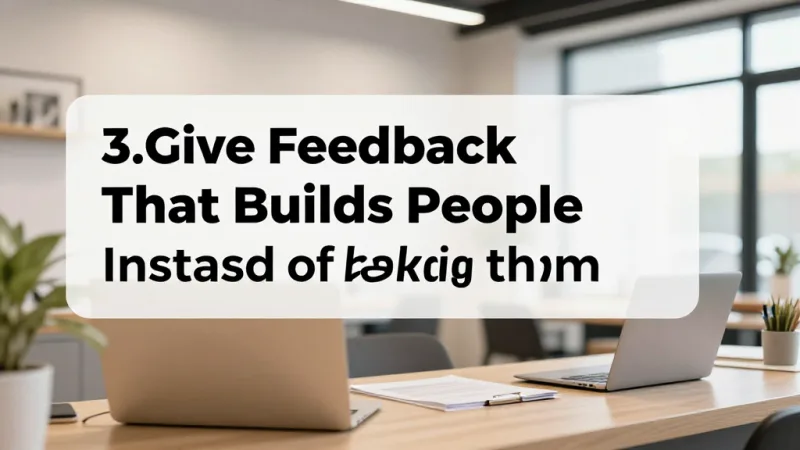 3. Give Feedback That Builds People Instead of Breaking Them - Restaurant Leadership: From Boss to Leader Your Staff Follows — KwickOS