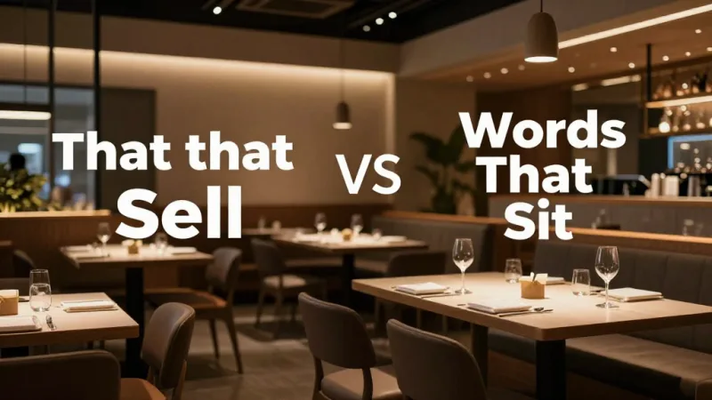Descriptions: Words That Sell vs. Words That Sit - Menu Design & Typography: Fonts, Layout, and Colors That Sell — KwickOS
