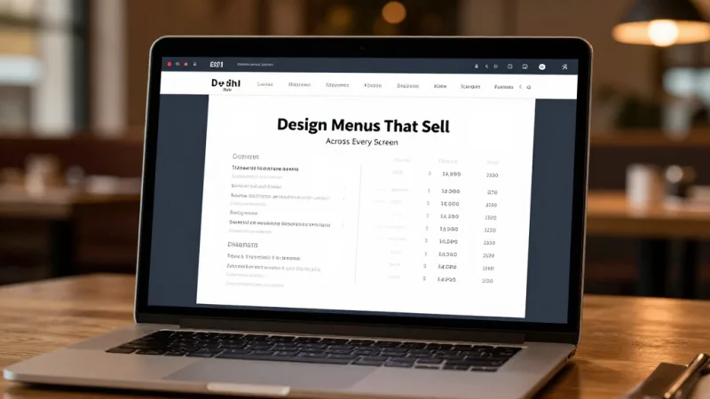 Design Menus That Sell — Across Every Screen - Menu Design & Typography: Fonts, Layout, and Colors That Sell — KwickOS