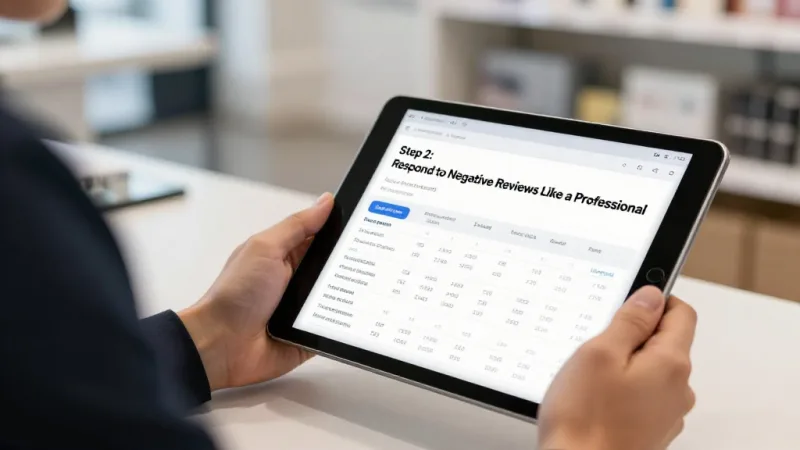Step 2: Respond to Negative Reviews Like a Professional - Online Reputation Management for Restaurants: The Complete 2026 Guide — KwickOS