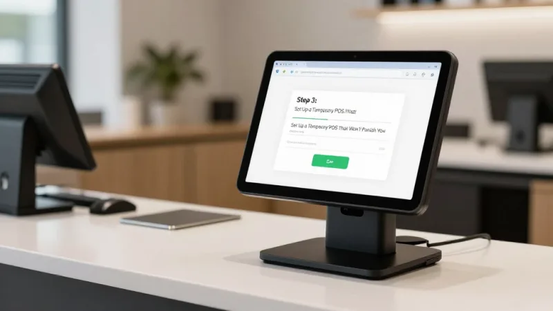 Step 3: Set Up a Temporary POS That Won't Punish You - Pop-Up Restaurant Guide: Test Your Concept Before Signing a Lease — KwickOS