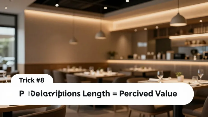 Trick #8: Description Length = Perceived Value - Menu Pricing Psychology: 11 Tricks That Boost Revenue — KwickOS