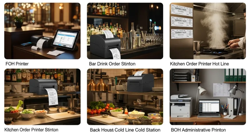 5 Printer Stations Every Restaurant Needs (And How to Configure Each) - Restaurant Printer Setup: Kitchen, Bar, and Receipt Station Config — KwickOS