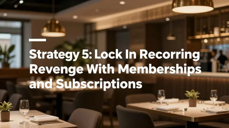 Strategy 5: Lock In Recurring Revenue With Memberships and Subscriptions - Slow Season Survival: Turn January-February Into Growth Months — KwickOS
