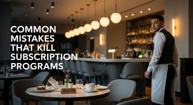 Common Mistakes That Kill Subscription Programs - Restaurant Meal Subscriptions: $6,800/Mo Recurring Revenue — KwickOS