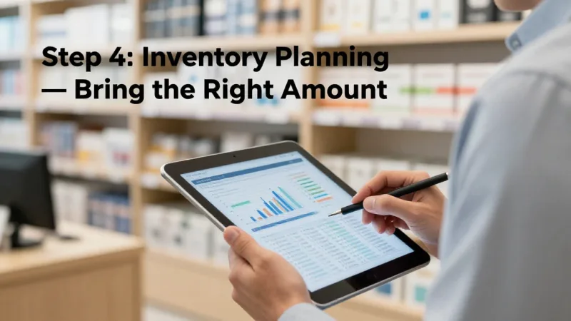 Step 4: Inventory Planning — Bring the Right Amount - Pop-Up Shop Guide: How to Test a New Market for $2,000 — KwickOS