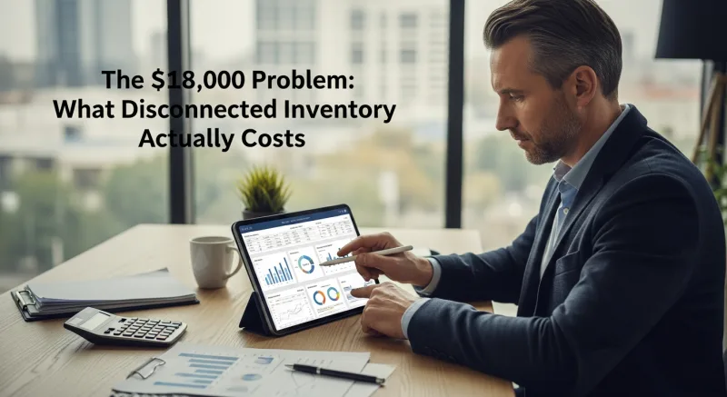 The $18,000 Problem: What Disconnected Inventory Actually Costs - Retail POS + E-Commerce Integration: Unify Online and In-Store Sales — KwickOS