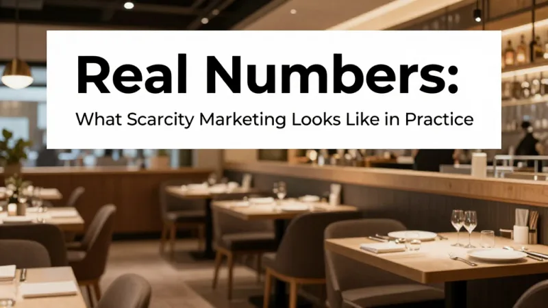 Real Numbers: What Scarcity Marketing Looks Like in Practice - Scarcity Marketing for Restaurants: Sell Out Specials Every Night — KwickOS